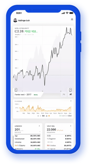 Canlı kripto verilerini görüntüleyen mobil portföy izleme ekranı
